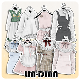 LIN-DIAN Clothes hangers decor Set logo