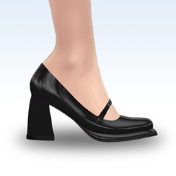 Shiny Patent Mary Jane Heels logo