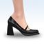 Shiny Patent Mary Jane Heels logo