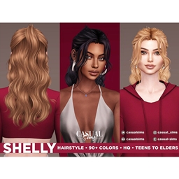 CasualSims - Shelly Hairstyle - With Bangs logo