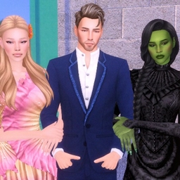Glinda, Elphaba and Fiyero logo