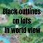 Black Lot Outlines (World View) logo