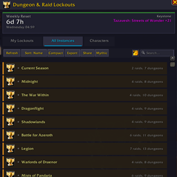 Dungeons &  Raid Resets project image