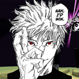 NAH I'D WIN (SATORU GOJO TOTEM) logo
