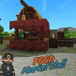 Food market stall logo