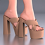 Platform Heeled Mules logo