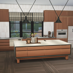 Modern Scandinavian Kitchen with Breakfast Nook