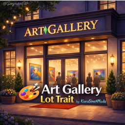 Art Gallery Lot Trait by KiaraSims4Mods - Tradução PTBR
