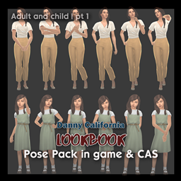 Lookbook Pose Pack in game & CAS | pt 1 project image