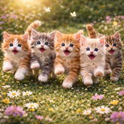 Cute Frolicking Kittens