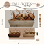 fall week: table centerpiece logo