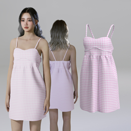 Plaid Camisole dress logo
