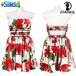 Back Opening Mini Dress S316 logo