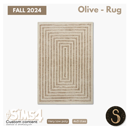 Sims4Luxury - Fall - Olive - Rug logo