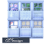 Short, semi-transparent crochet curtains logo