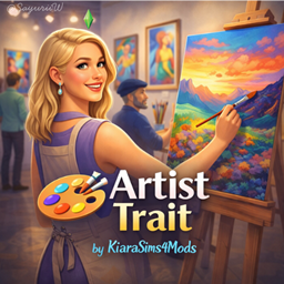 Artist Trait by KiaraSims4Mods - Tradução PTBR