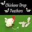 Chickens Drop Feathers logo