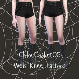 Spiderweb Knee Tattoos project image