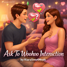Ask To Woohoo by KiaraSims4Mods - Tradução PTBR