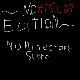 No Minecraft Store - NO AI SLOP EDITION logo