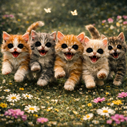 Cute Frolicking Kittens