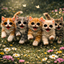 Cute Frolicking Kittens logo