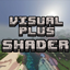 Visual plus shader logo