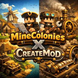 MineColoniesXCreateMod logo