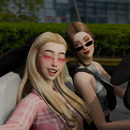 Girl's Ride pose pack logo
