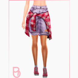 Woman Shorts with Shirt - Tree - Version 1 project image