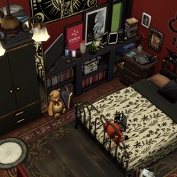 Dark Academia Teen Bedroom (No CC) logo