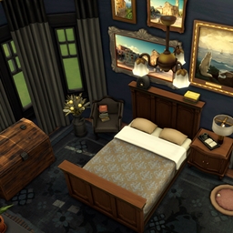 Dark Academia Bedroom (No CC) logo