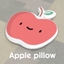Apple pillow logo