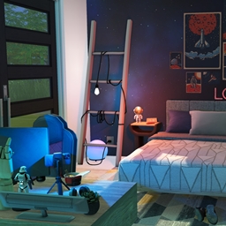 Gamer boy bedroom