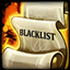 Blacklist (nameplate notes) logo