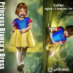 ViySims Princess Bianca's Dress - Toddler project image