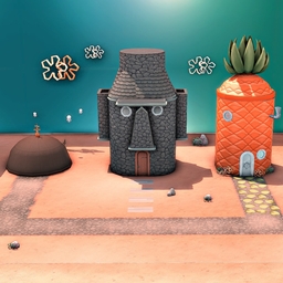 SpongeBob, Squidward & Patricks Houses logo