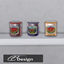 Three jars of delicious jam logo