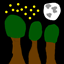 Crime in the forest logo