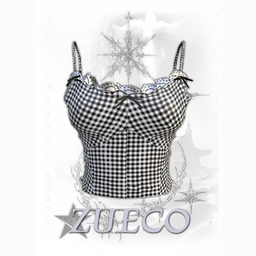 Sharing my black and white checkered camisole logo