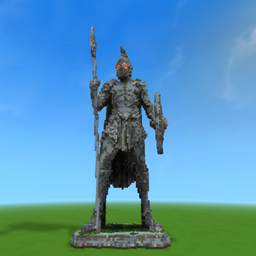 Roman statue logo