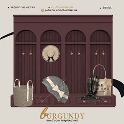 Burgundy logo