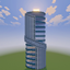 Modern Futuristic Skyscraper Schematic / Structure logo