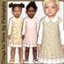 Toddler Beige Floral Apron Dress logo