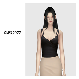 OWO2077 - Chic Cross Back Top