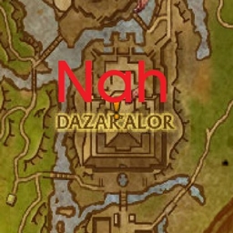 No Dazar'Alor Map