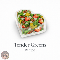 RECIPE - Tender Green Salad - Custom recipe logo