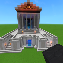 small Greek temple logo
