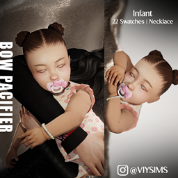 VIYsims Bow Pacifier (Necklace) - Infant project image