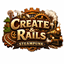Create & Rails Steampunk logo
